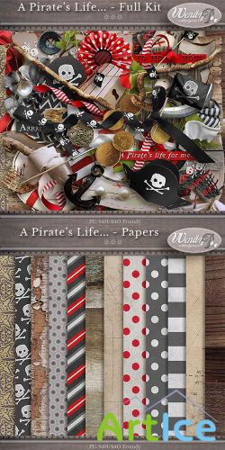 Scrap - A Pirates Life.. PNG and JPG Files