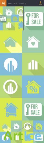 Real Estate Logos Vector Illustrations Pack 2