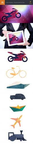 Transportation Polygonal Vector Elements