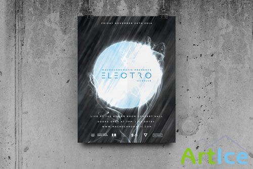 CreativeMarket - Techno Music - Flyer / Poster
