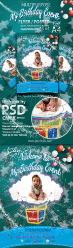 CreativeMarket - Kid Birthday Event Flyer
