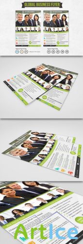 CreativeMarket - Global Business Flyer Template
