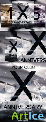 CreativeMarket - Anniversary Flyer