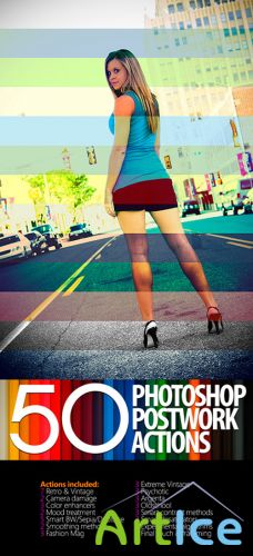 50 Photoshop Postwork Actions
