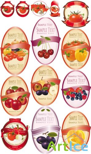 Product Labels Vector Set