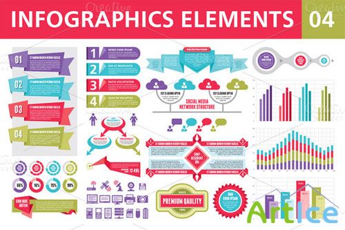 CreativeMarket - Infographics Elements 04
