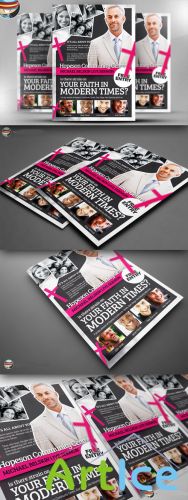 CreativeMarket - Modern Church Flyer Template