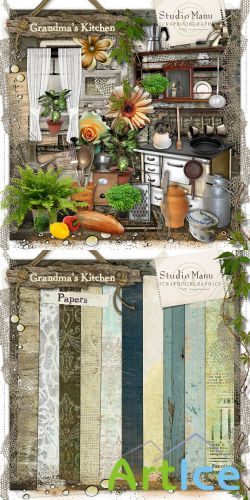 Scrap - Grandmas Kitchen PNG and JPG