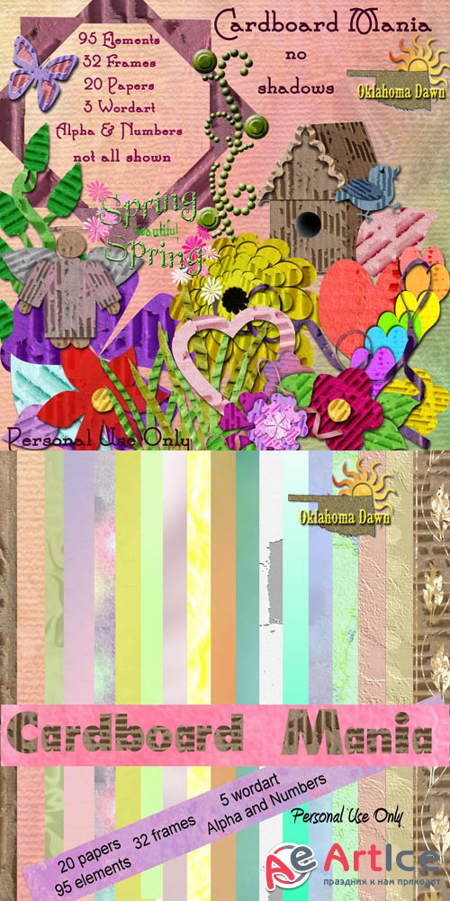 Scrap - Cardboard Mania PNG and JPG