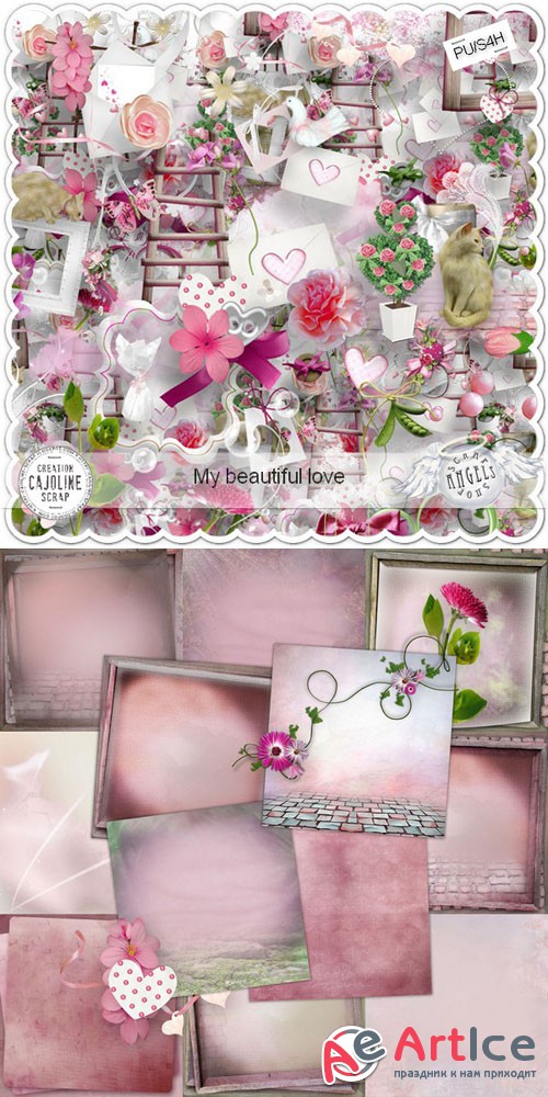 Scrap - My Beautiful Love PNG and JPG