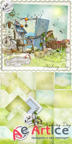 Scrap - Fishing Day JPG and PNG