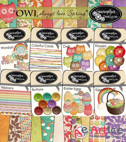 Scrap - Owl Always Love Spring PNG and JPG