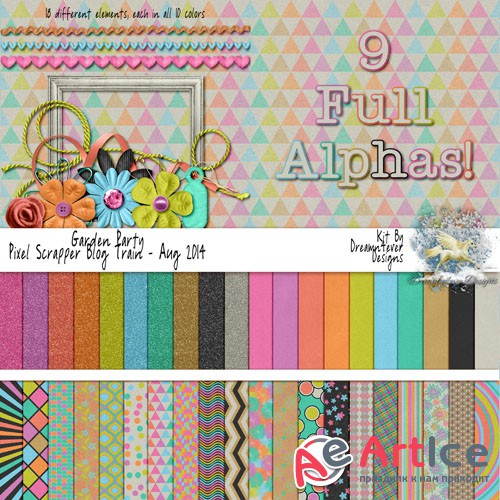 Scrap - Garden Party JPG and PNG 2