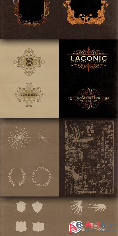 Retro and Vintage Vector Design Elements