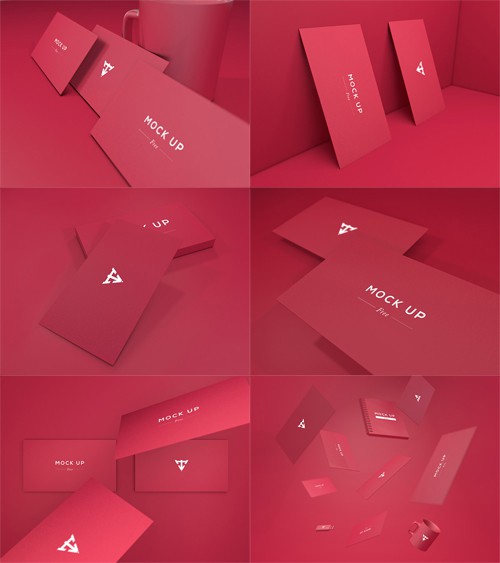 Mock-up Templates PSD - 6 Business Cards