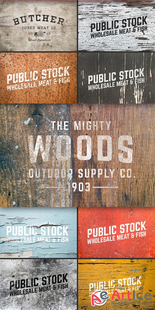 CreativeMarket - 12 Weathered Mock-Ups 31691