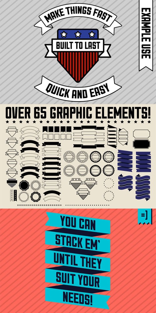 PSD Mega Banner and Badge Pack