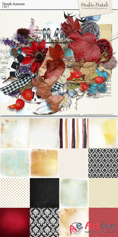 Scrap - Simple Autumn PNG and JPG