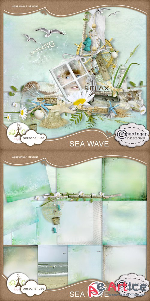Scrap - Sea Wave PNG and JPG