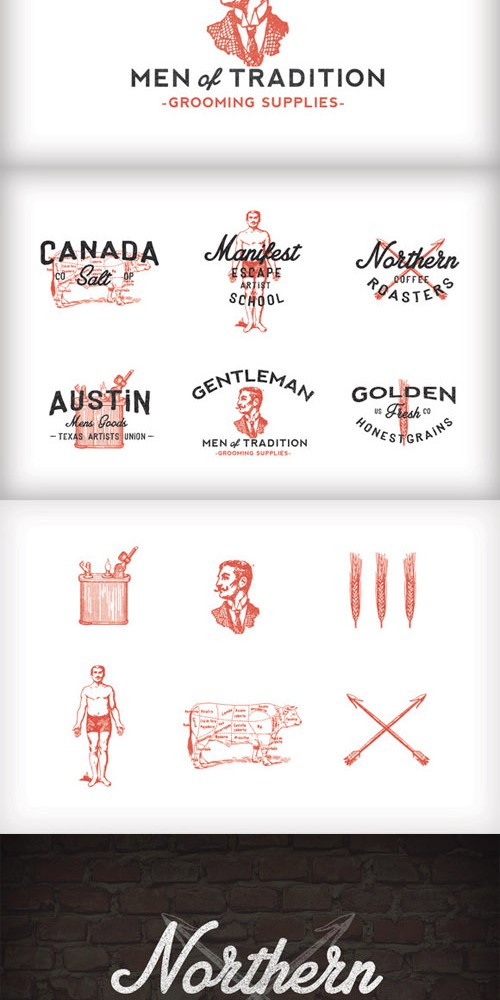 Vintage Americana Logos