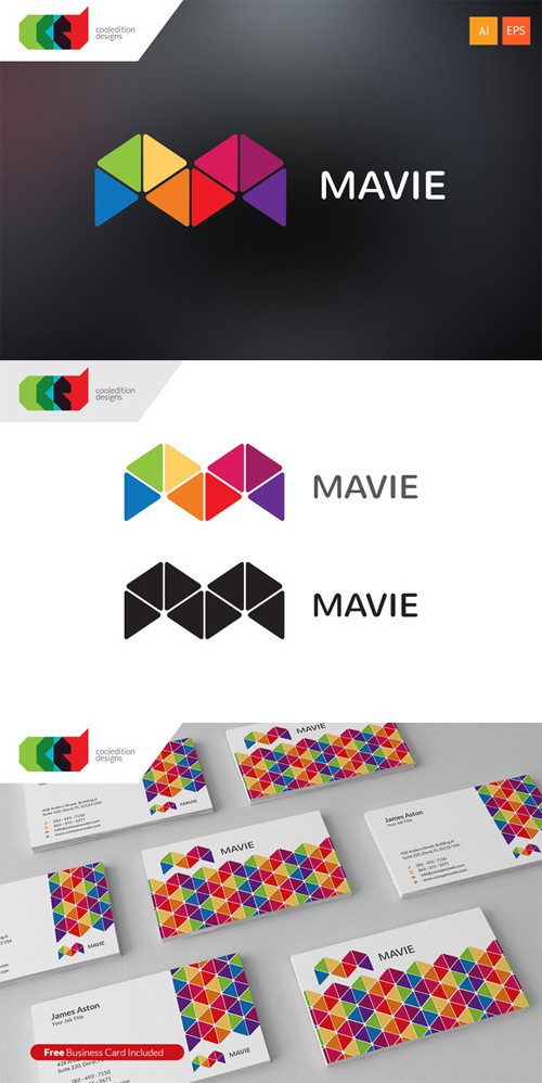 Mavie - Logo Template plus Business Card