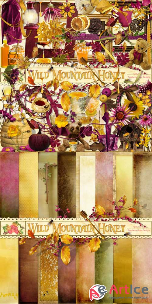 Scrap - Wild Mountain Houney PNG and JPG