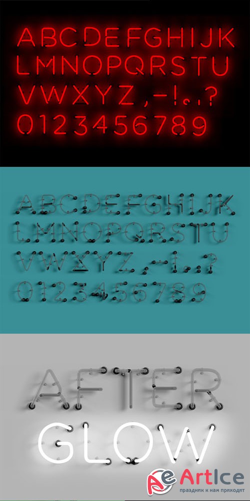 Creativemarket - Neon Type 59416