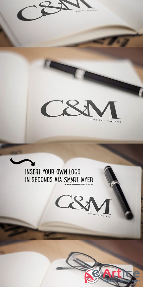 CreativeMarket - The Notebook - Creative Logo Mockups