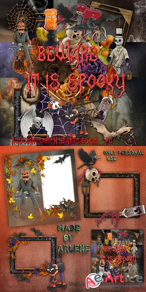 Scrap - Beware! It Is Spooky PNG and JPG