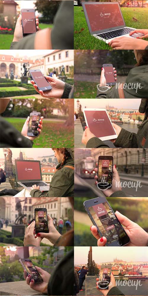 Mega Mockups set Autumn in Prague