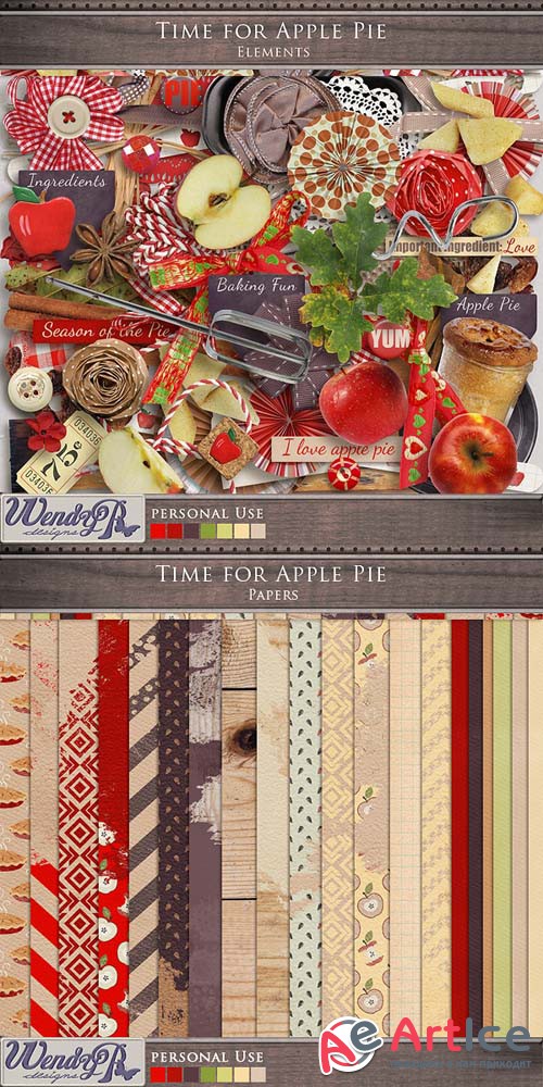 Scrap - Time For Apple Pie PNG and JPG