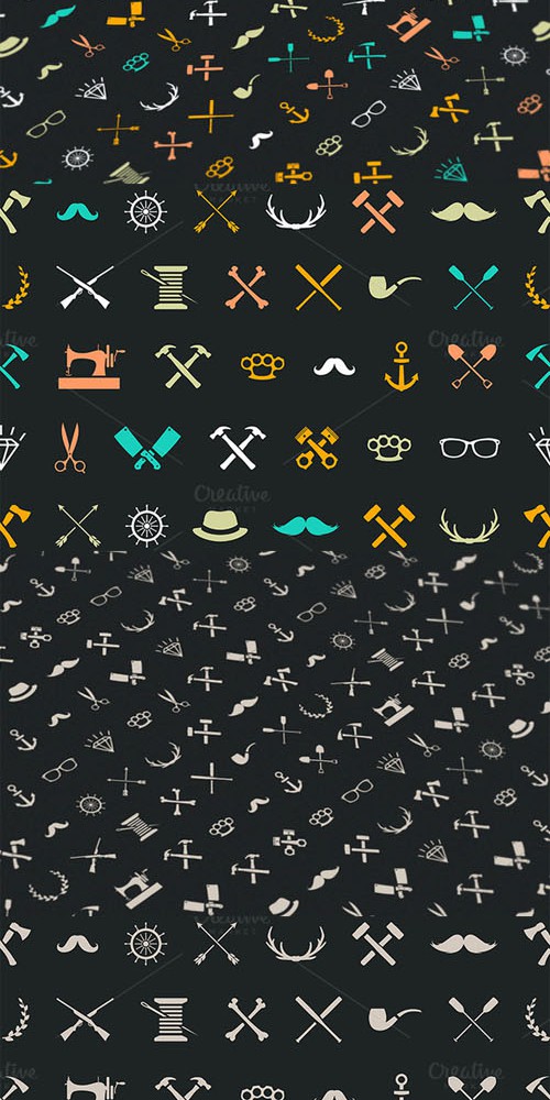 Hipster Seamless Pattern