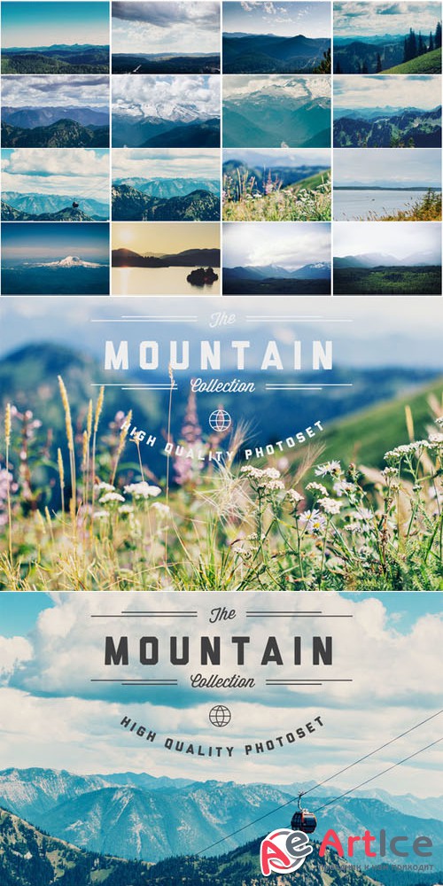 Mountains - Hi Res Photoset - Creativemarket 75386