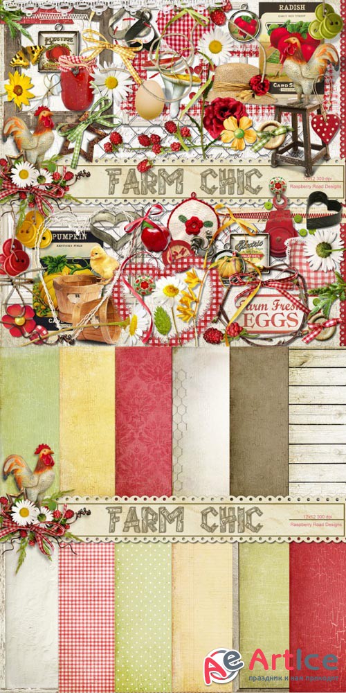 Scrap - Farm Chic PNG and JPG