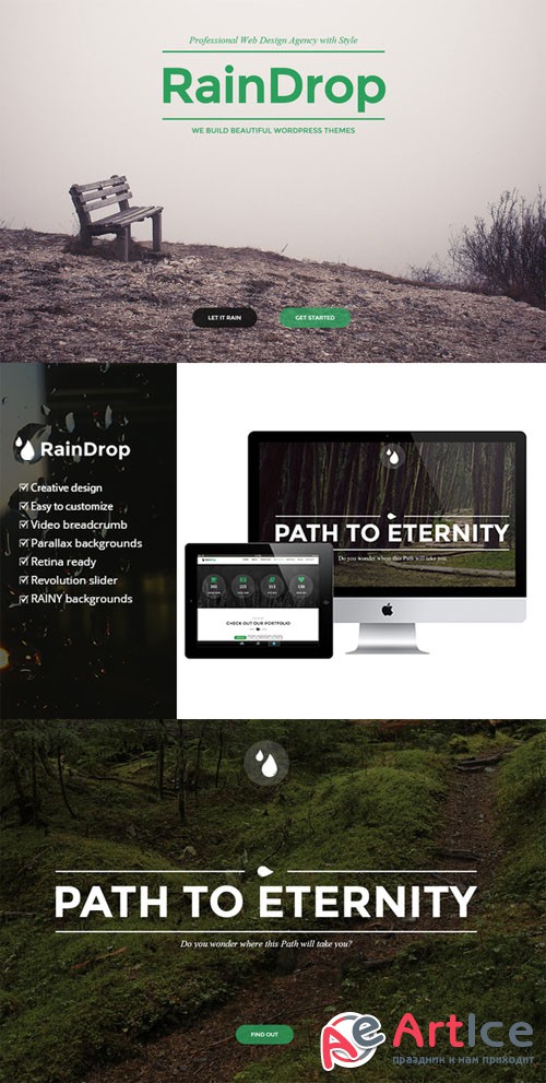 RainDrop - A Multipurpose Theme - Creativemarket 77308