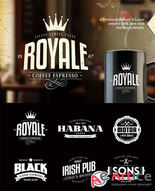 Badges & Logos Vol.01 - Creativemarket 11465