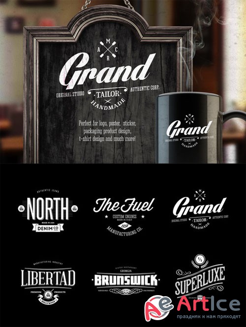Badges & Logos Vol.04 - Creativemarket 21634