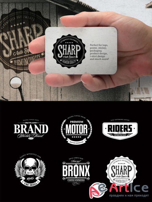 Badges & Logos Vol.03 - Creativemarket 12944