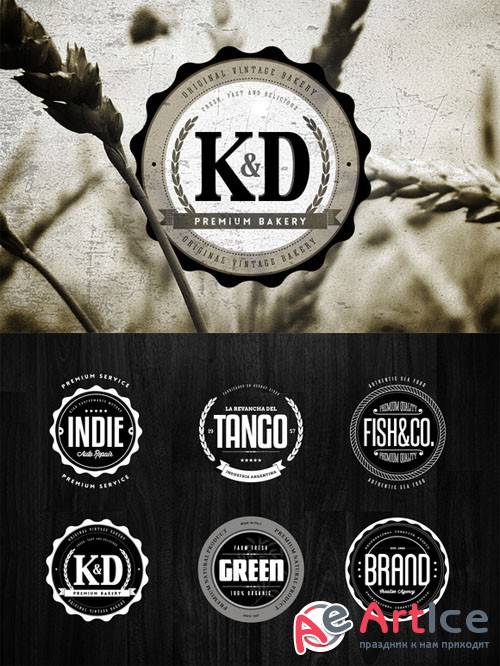 Badges & Logos Vol.05 - Creativemarket 34663