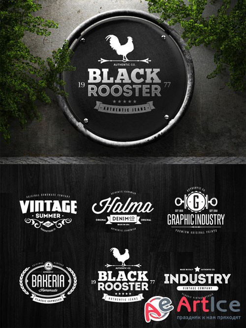 Badges & Logos Vol.06 - Creativemarket 48063