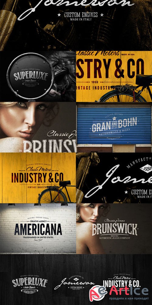 Badges & Logos Vol.07 - Creativemarket 80737