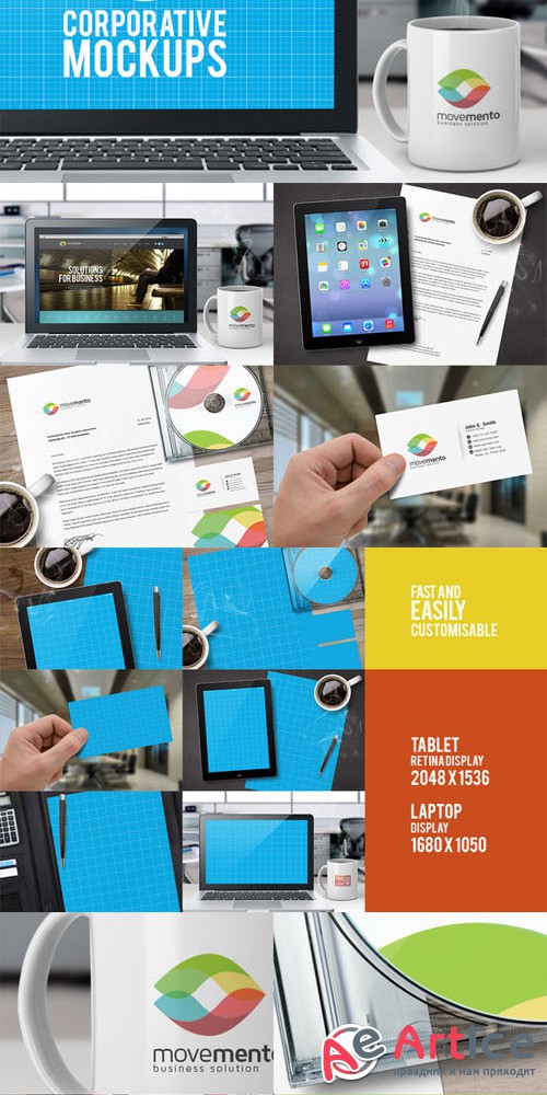 Corporative Mockups Vol.01 - Creativemarket 13613
