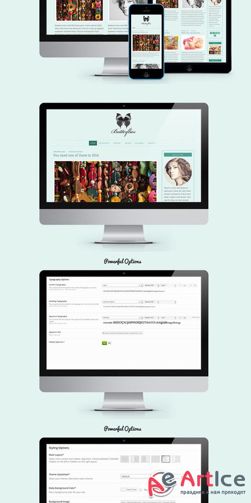 Butterflies Blogging Theme - CM 58825