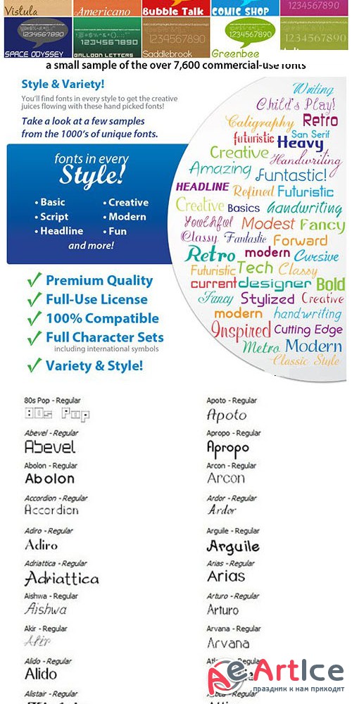 FontPack Pro Master Collection - 7640 Fonts with InkyDeals