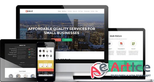 Zerif - Responsive One Page Theme - CM 89611