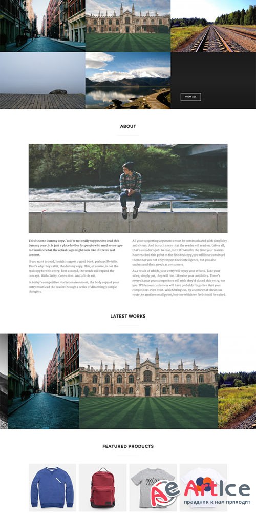 Inspiro - Fullscreen Portfolio Theme - CM 147998