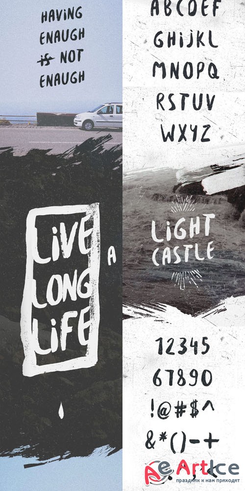 Besom Brush Style Custom Font