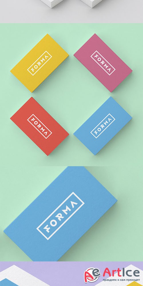 2 Business Card PSD Mock-up Templates