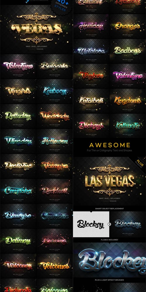 GR - Modern 3D Text Effects Bundle