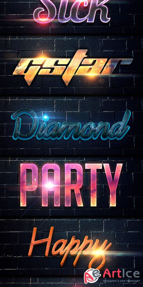 Lakose Text Styles v13 - Graphicriver 10681609